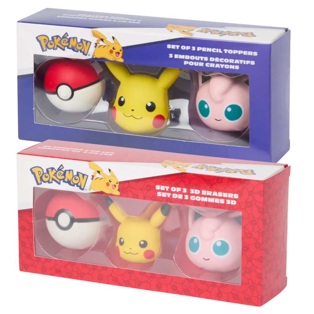 Embouts pour Crayon ou Gommes Pokémon (Copie)