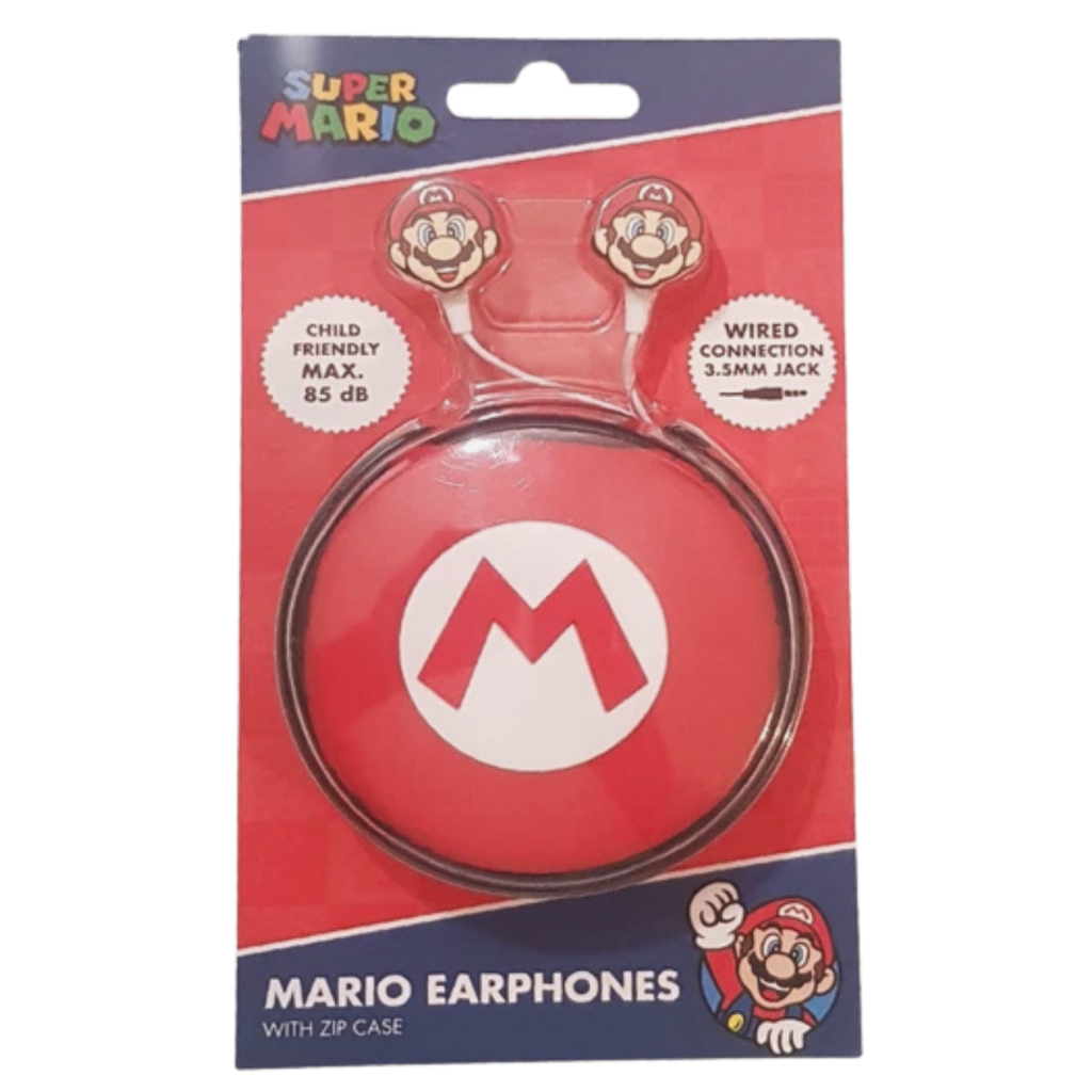 Écouteurs Super Mario (avec housse)